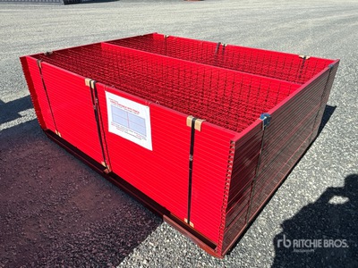 Quantity of (30) Canex 8 ft x 6 ft Powder Coated サイト フェンス (Unused)