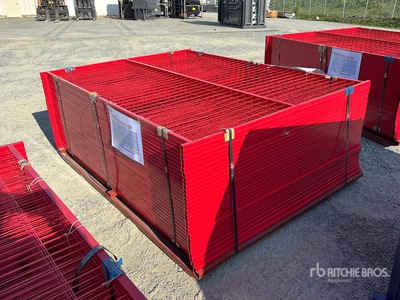 Quantity of (30) Canex 8 ft x 6 ft Powder Coated サイト フェンス (Unused)