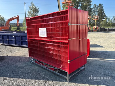 Quantity of (40) Canex 8 ft x 6 ft Powder Coated サイト フェンス (Unused)