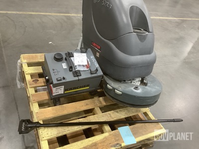(1) Scrubber, (1) Cleaning Machine & (12) Mop Sticks