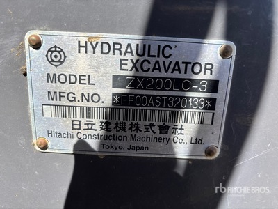 2008 Hitachi ZX200LC-3 Tracked Excavator