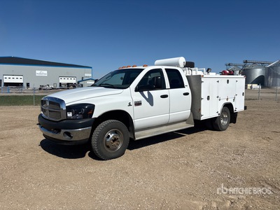 2007 Dodge Ram 3500 4x4 Crew Cab Utility Truck
