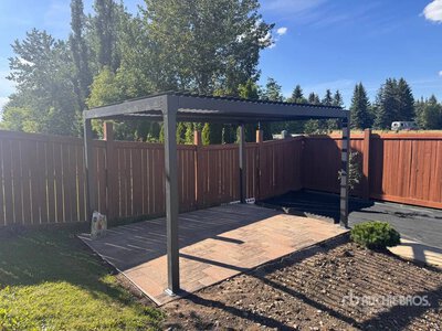 10 ft x 13 ft Aluminim Louvered Pergola Gazebo  هيكل محمول (Unused)