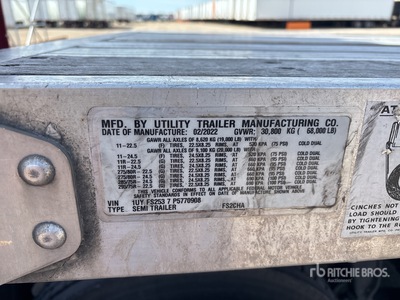 2023 Utility FS2CHA 53 ft T/A Pritsche Anhänger