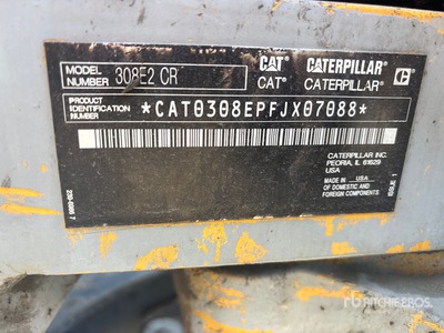 2017 Cat 308E2 CR Tracked Excavator