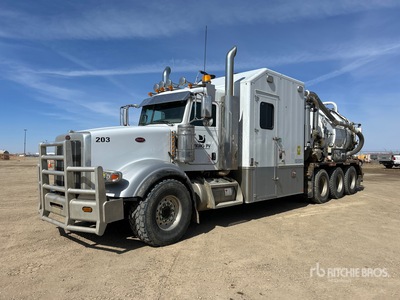 2014 Westech on 2015 Peterbilt 367 8x6 Combination Vacuüm tankwagen