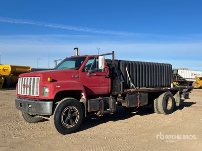 GMC C7500 4x2 Flatbed Water Truck