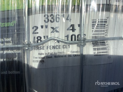 Quantity of (9) 100 ft x 4 ft Rolls of Horse Fencing (Unused)