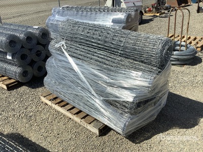 Quantity of (10) x 5 ft Galvanized Rolls of Horse Vallas (Unused)