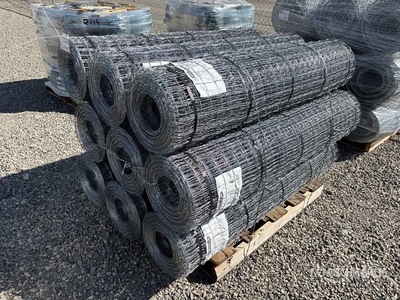 Quantity of (9) 100 ft x 54 in Rolls of Utility Fencing (Unused)