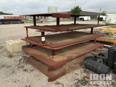 Quantity of (4) Steel Deck Stands Varios. Industrial
