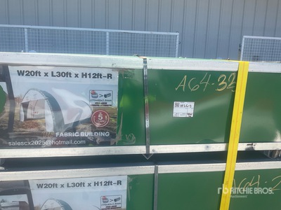 Suihe 20 ft x 30 ft Canvas Shelter PE Fabric Storage Building (Unused)