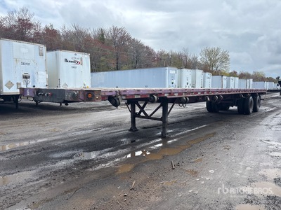 1986 Manac 50 ft T/A Flatbed Trailer