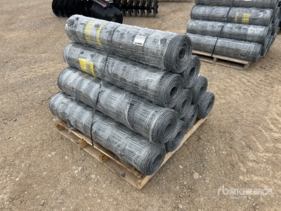 Quantity of (10) 2025 BYT FFC762 330 ft x 4 ft Galvanized Farm Clôture (Unused)