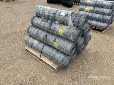 Quantity of (10) 2025 BYT FFC762 330 ft x 4 ft Galvanized Farm Clôture (Unused)