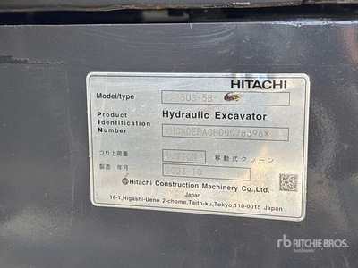 2023 Hitachi ZX75US-5B Kettenbagger