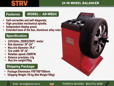 2026 STARVOX AD-WB24 Equilibratrice per ruote (Unused)