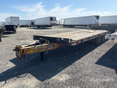 1990 Trail King TD40 21 ft T/A Equipment Trailer