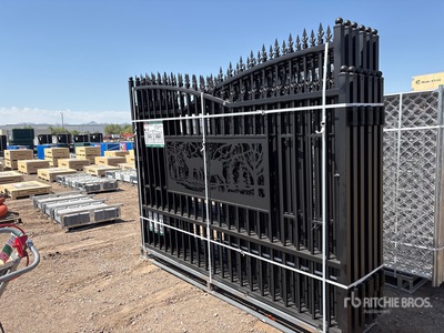 Quantity of (6) 2026 KJ K0720-6 20 ft Wrought Iron Bi-Parting Cancello (Unused)