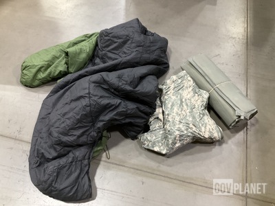 (9) Self-Inflating Sleeping Mats, (5) Sleeping Bags & Assorted Items