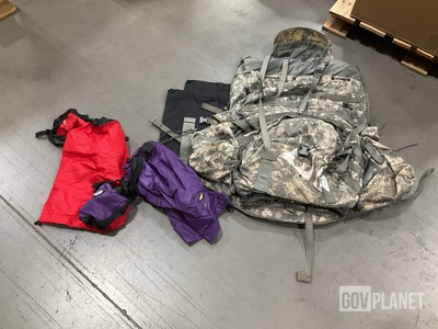 (16) Individual Bags, (18) Large Field Pack Sets & Assorted Items