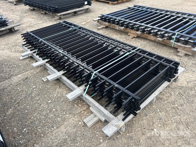 Quantity of (9) Iron Eagle 7 ft 8 in x 3 ft Aluminum Schermen