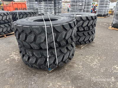 Quantity of (4) 20.5R25 LDT Retread Tires