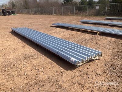 Quantity of (100) 32 in x 16 ft Metal Roofing (Unused)
