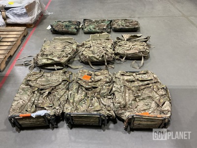 (19) Duffel Bags, (4) Field Packs, (12) Pairs of Knee Pads & Assorted Items