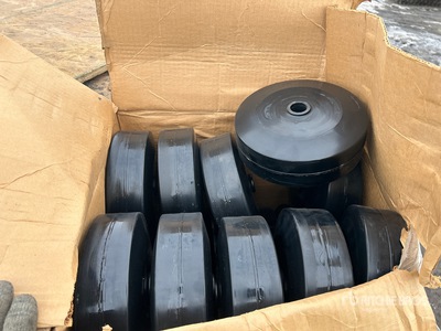 Quantity of (9) Pallets of Traction wheels (Unused)