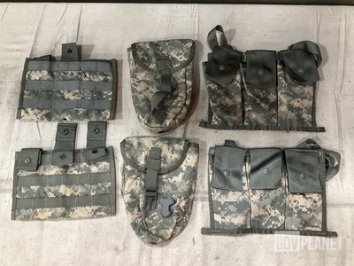 (45) M4 Three Mag Pouches, (73) Entrenching Tool Carriers & Assorted Items