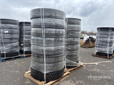 Quantity of (16) 11R22.5 GoSnow Retread Tires