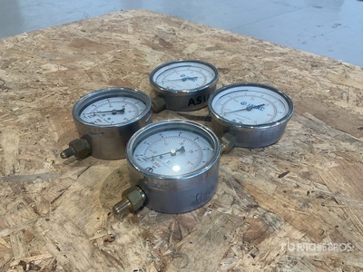 Quantity of (4) Javac Pressure gauges
