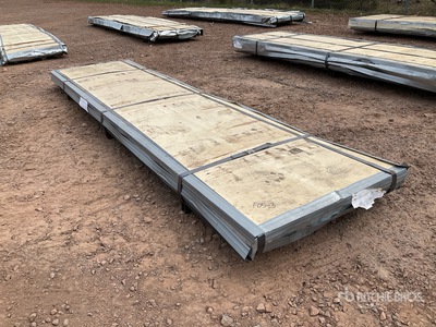 Quantity of (150) Metal Roofing, Grey, 12' (Unused)