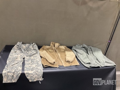 (3) Pairs of Cold Weather Trousers, (40) Cold Weather Jackets & Assorted Items