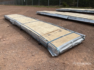 Quantity of (130) Metal Roofing,Black,18' (Unused)