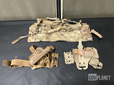 (40) Tactical Assault Panels, (7) Pistol Holsters & Assorted Items