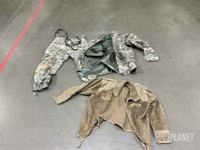 (8) Pairs of Cold Weather Trousers, (41) Cold Weather Jackets & Assorted Items