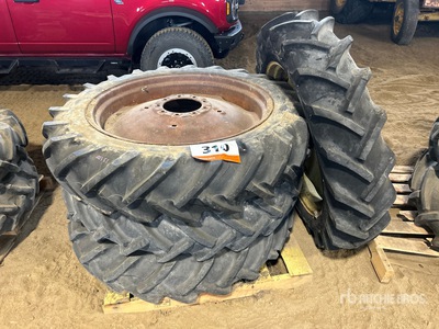 Quantity of (4) Firestone (2) Goodyear 11.2-34, (2) Firestone 10-34 Fits 40T, MT, 420, 430 Pneus