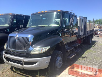 2009 International 4x2 Crew Cab Flatbed Truck