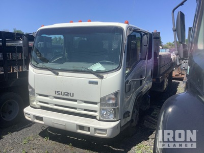 2015 Isuzu NPR HD 4x2 Crew Cab Flatbed Truck