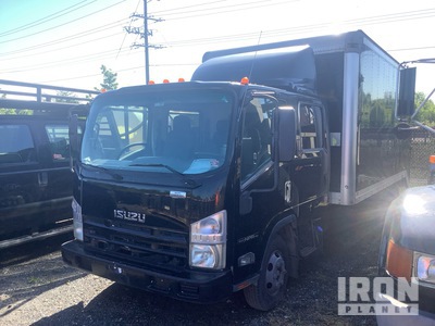 2014 Isuzu NPR HD 4x2 Moving Crew Cab Van Truck
