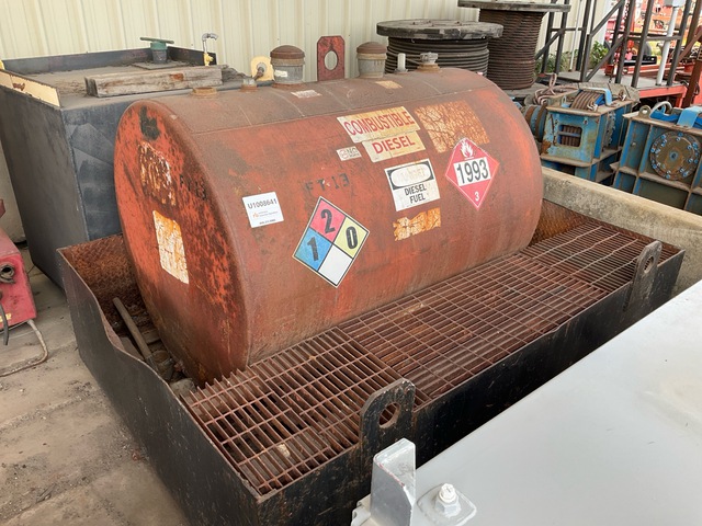 500 gal Skid Mounted Steel Diesel Fuel Tank 500 gal Skid Mounted Steel Diesel Fuel Tank