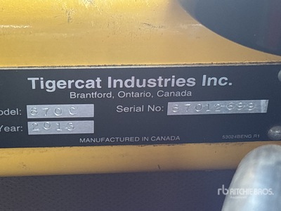 2013 Tigercat 870C Track Feller Buncher