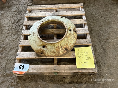 Quantity of (2) Rear Wheel Weights Tractor Weights