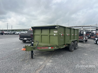 2025 ED Trailers 14 ft T/A Dump Utility Trailer