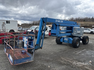 1999 Genie Z-60/34 4WD Dual Fuel Articulating Boom Lift (Inoperable)