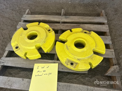Quantity of (2) M 40 Wheel Weights Tractor Weights