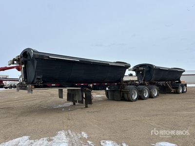 2016 Midland TW2000 21 ft Super B-Train Side Dump Trailer
