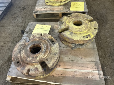 Quantity of (4) M 40 Wheel Weights Tractor Weights